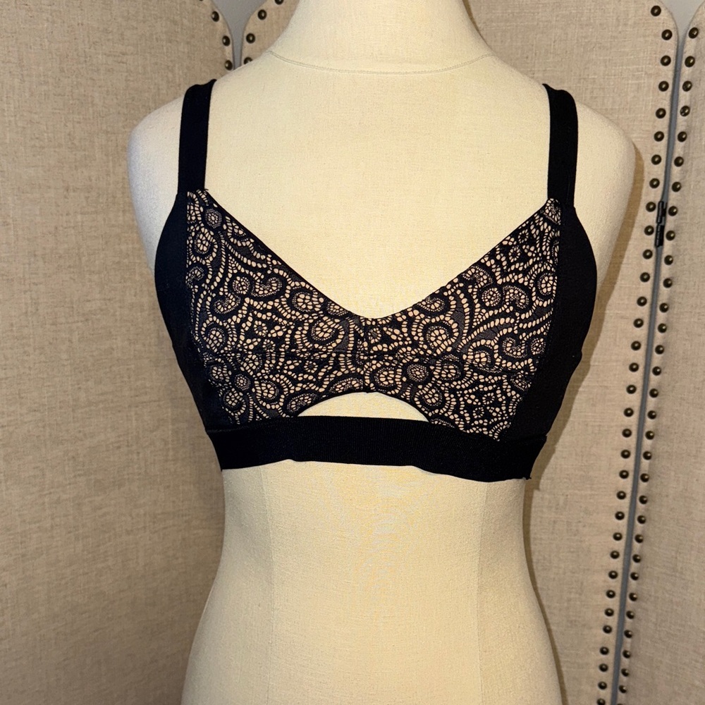 NWOT Black Lace Women's Sports Bra